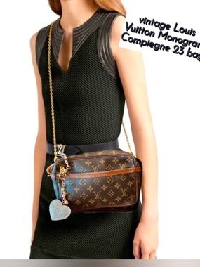 vintage Louis Vuitton Monogram reinvented 23 bag repurpose converted 1987